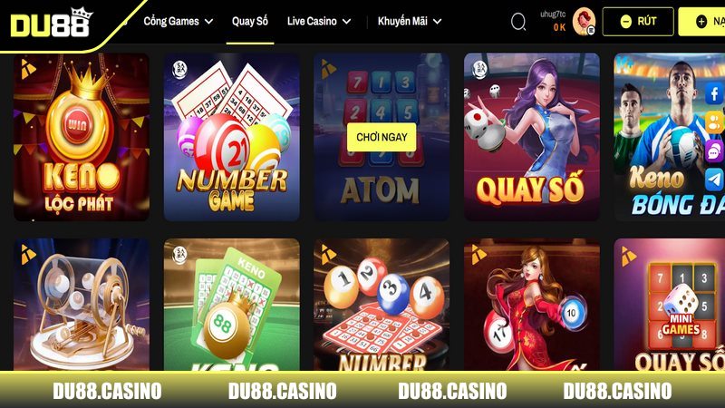 Sảnh xổ số DU88 là một điểm đến lý tưởng cho bet thủ