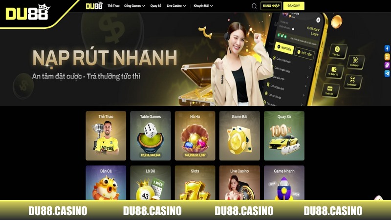 Hướng Dẫn Thao Tác Đăng Ký DU88 Thành Công Ngay Lần Đầu Website cung cấp nhiều game hot chỉ dành cho hội viên chính thức